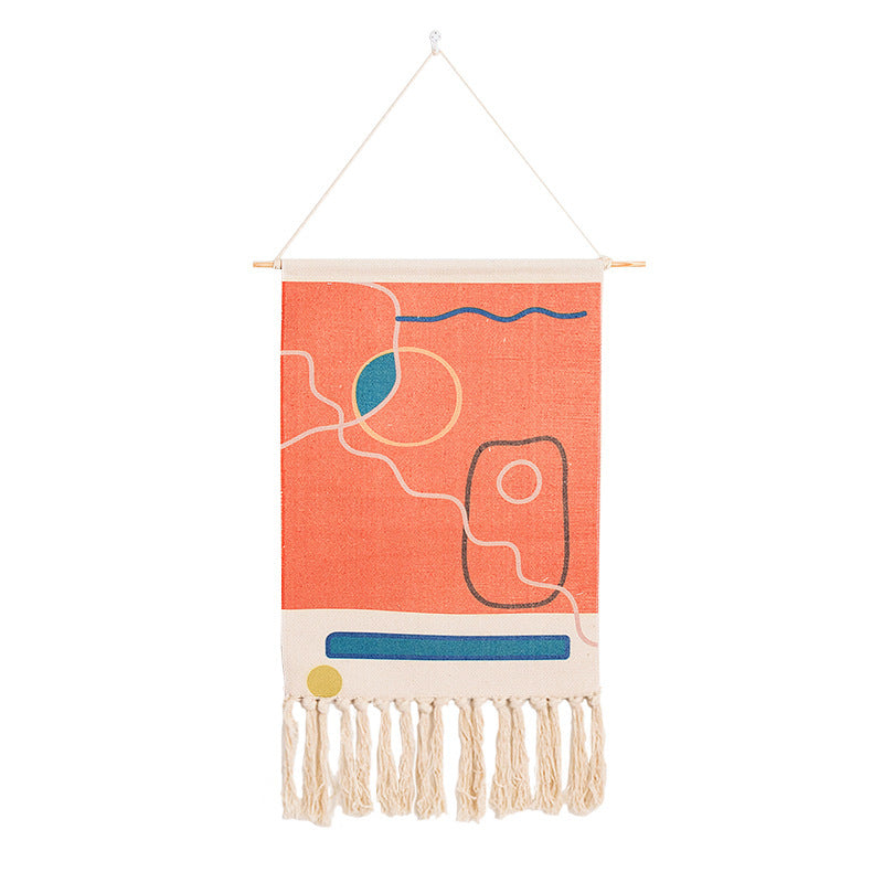 Hand-woven homestay tassel tapestry decoration